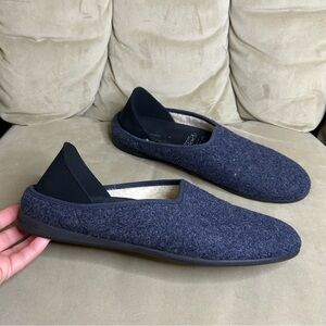 Mahabis | Classic navy/black Wool Slippers 12